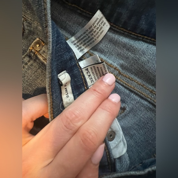 Joseph Abboud Men’s 32x34 slim fit blue jeans - Picture 4 of 4